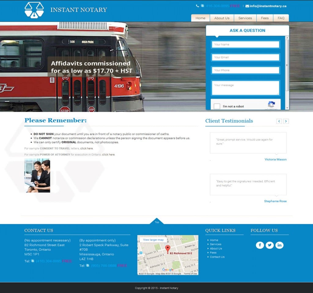 Portfolio Image 2- Instant Notary