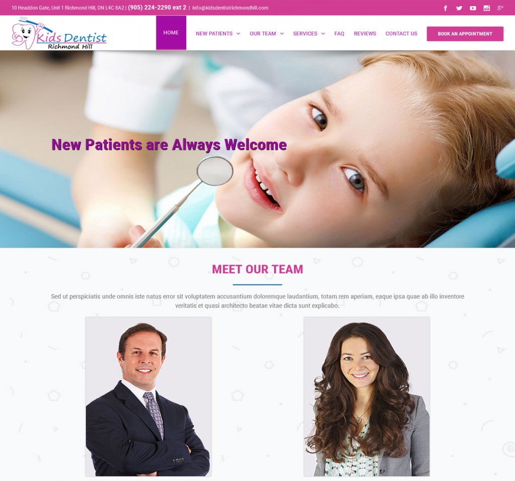 Kids Dentist - Portfolio