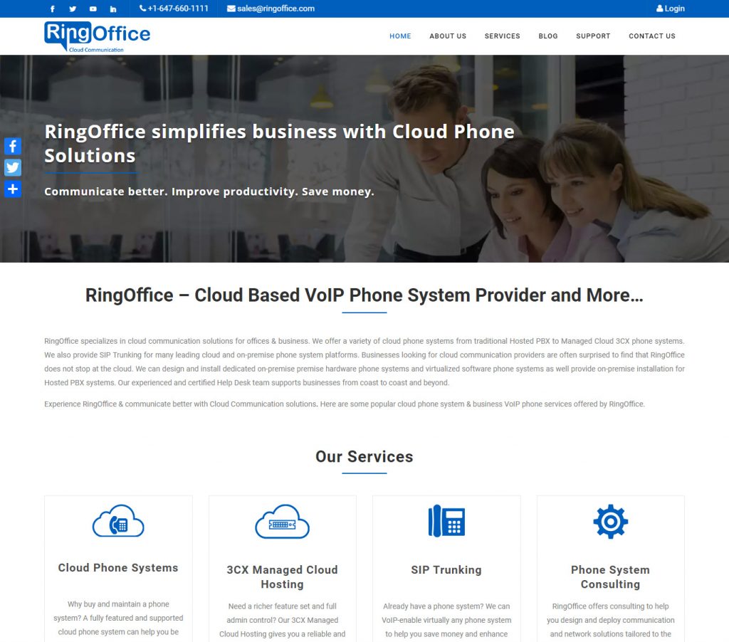 Mrkt360 Portfolio of RingOffice