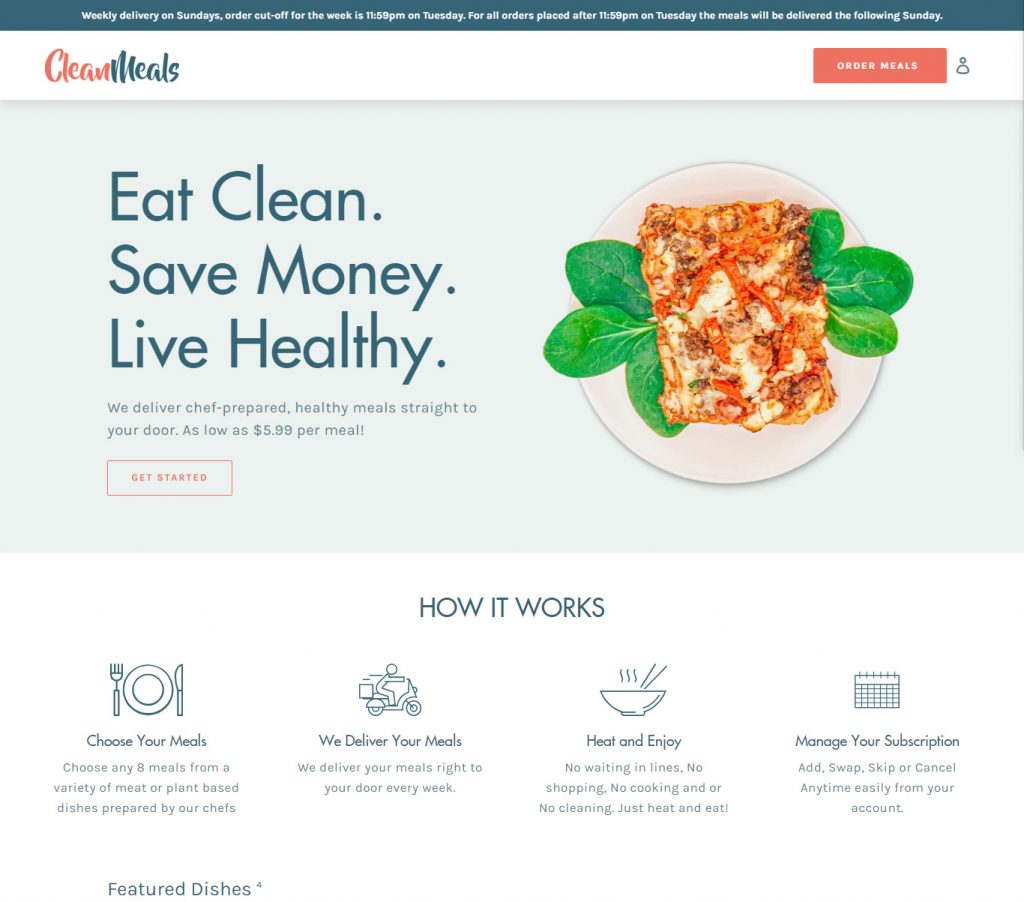 Mrkt360 Portfolio of Clean Meals