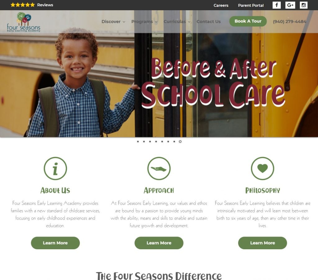 Mrkt360 Portfolio of Four Seasons Early Learning Academy