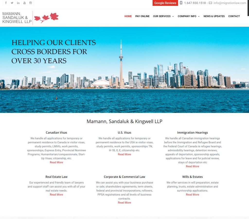 Mrkt360 Portfolio of Mamann, Sandaluk & Kingwell LLP