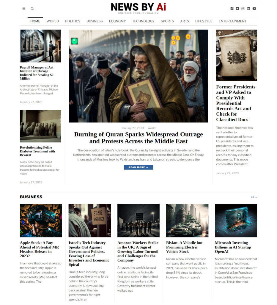 Mrk360 Portfolio of News by Ai