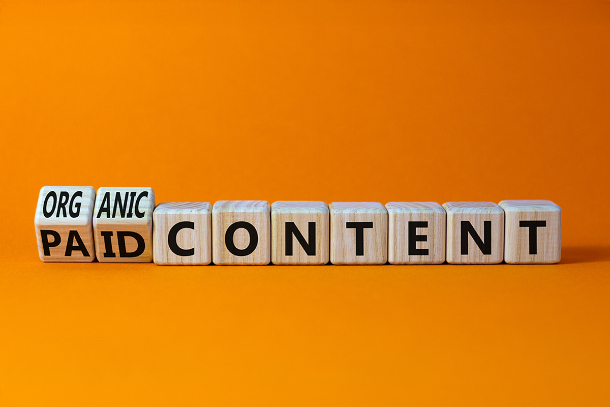 Successful strategy combining organic and paid content