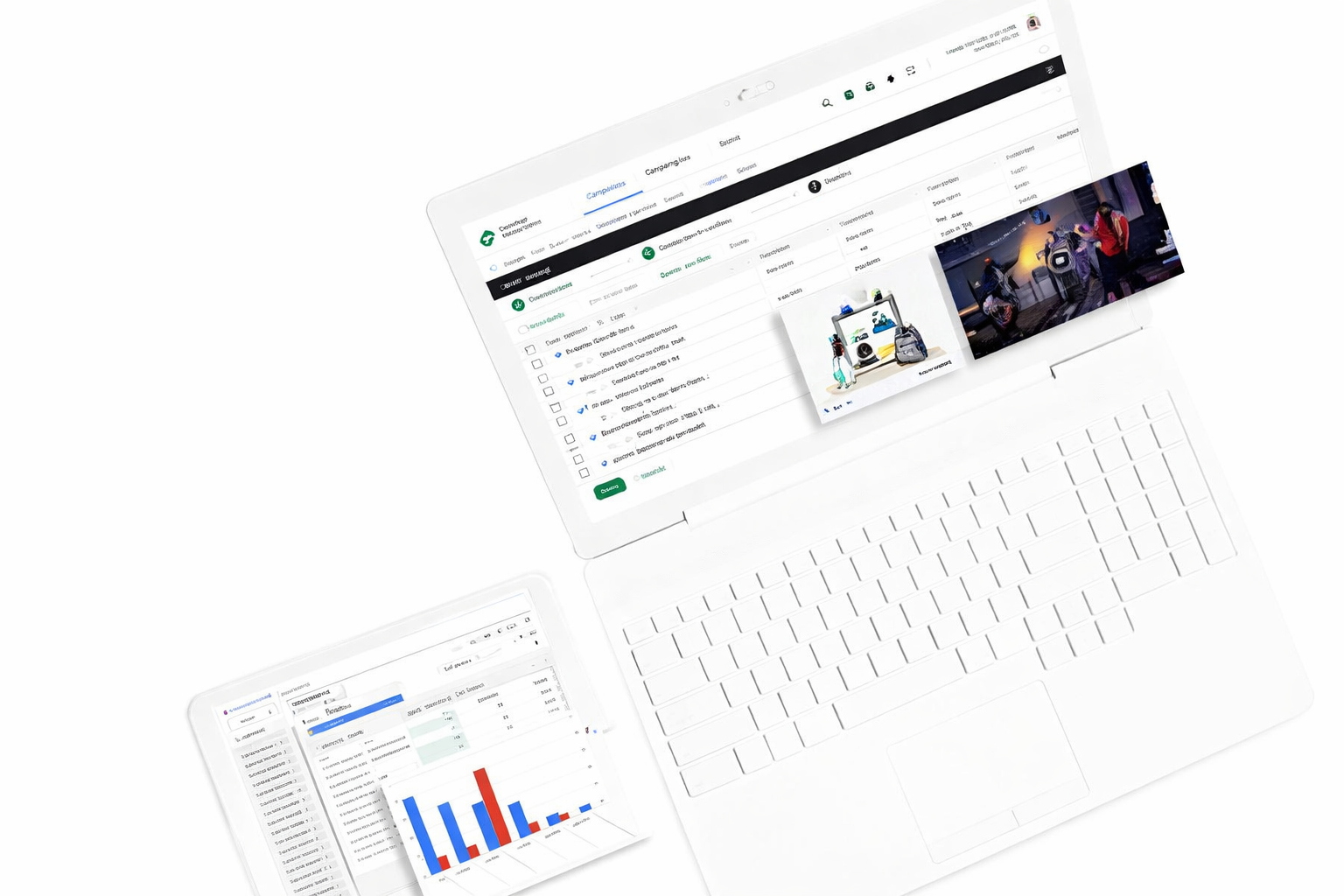 Google campaign manager 360 tools on digital devices