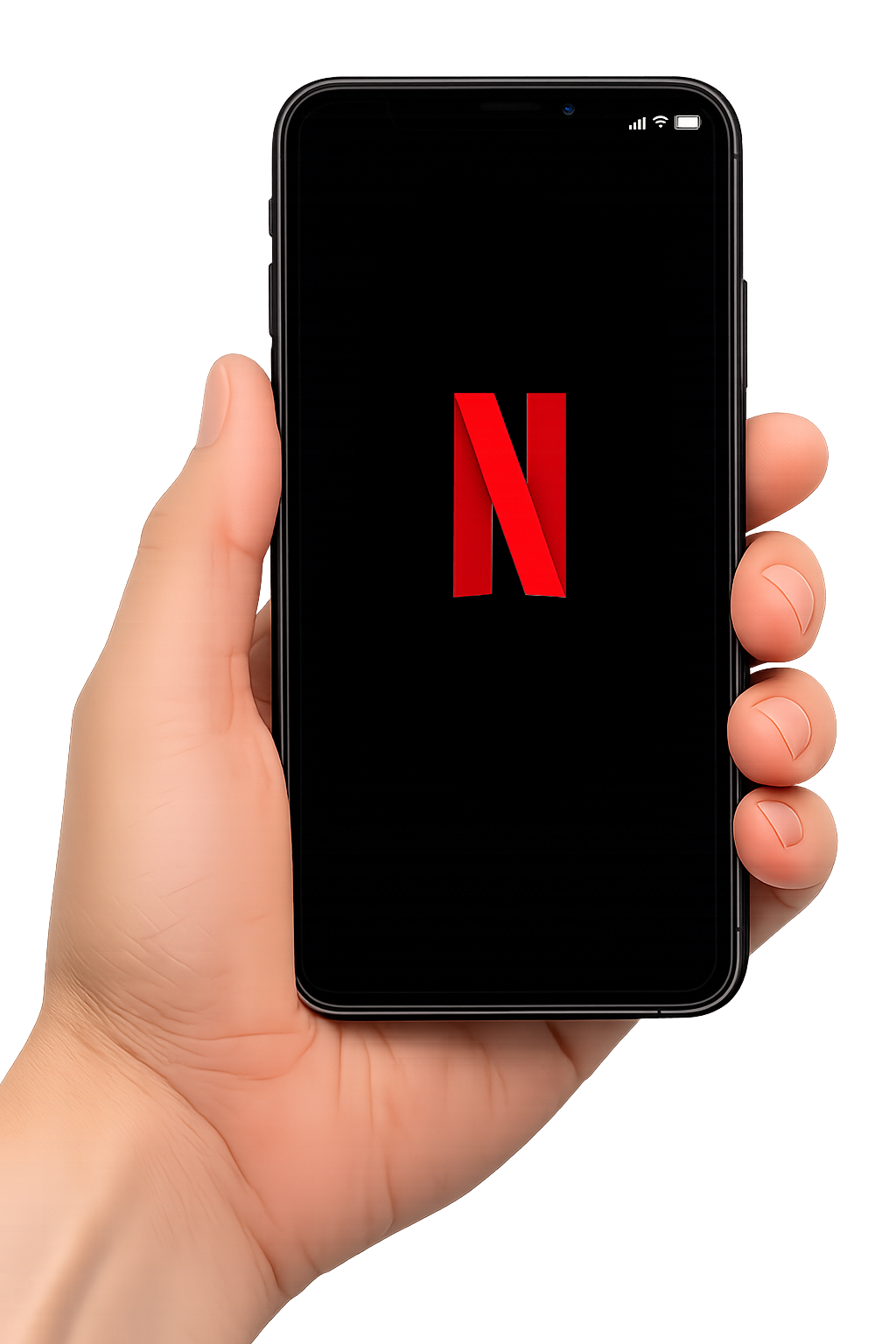 smartphone netflix logo
