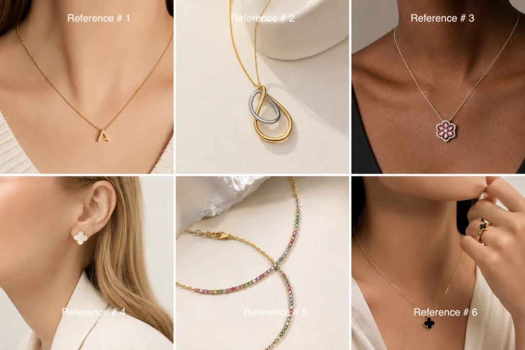 AI Image Generation for Ecommerce jewelry references