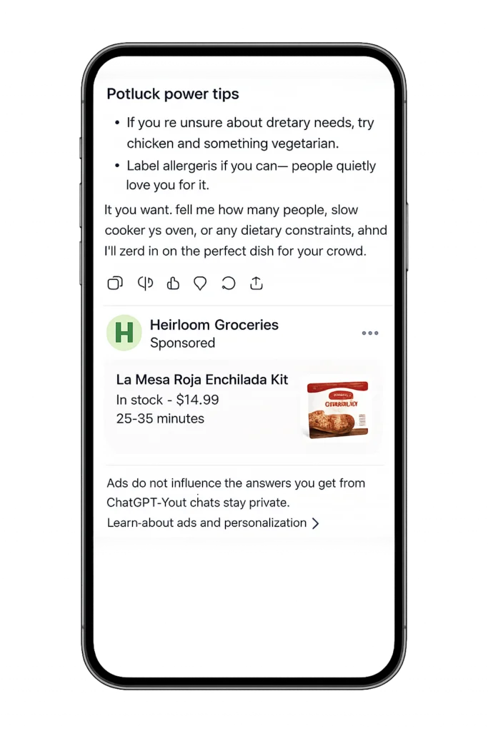 ChatGPT AI Ads