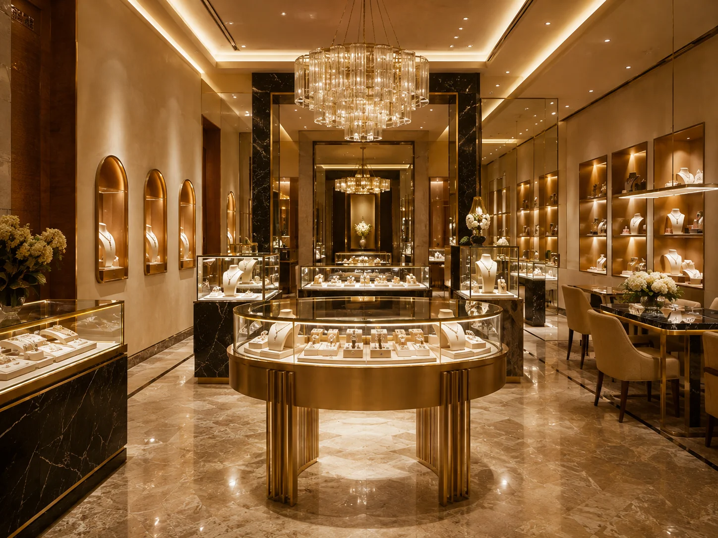 Luxury Jewelry Store Interior
