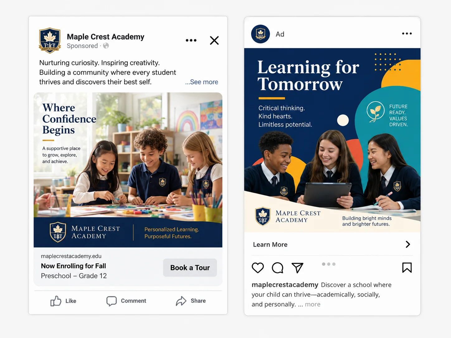 School Case Study Sample Ad Preview