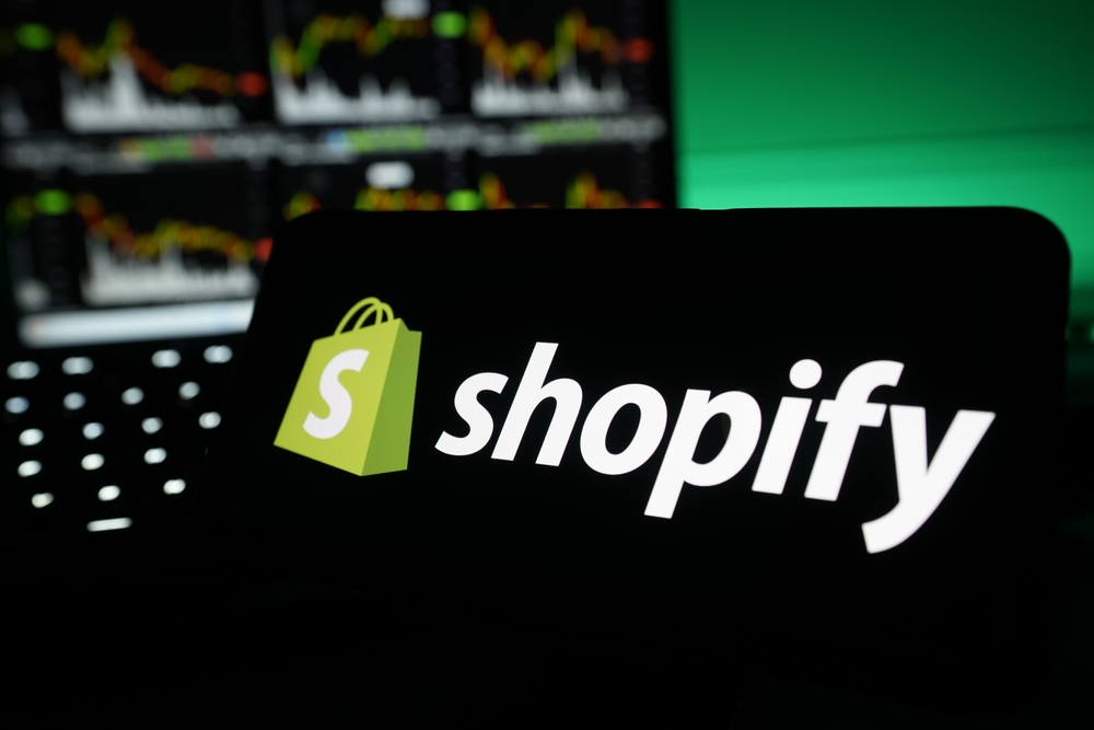 Shopify Marketing logo on screen